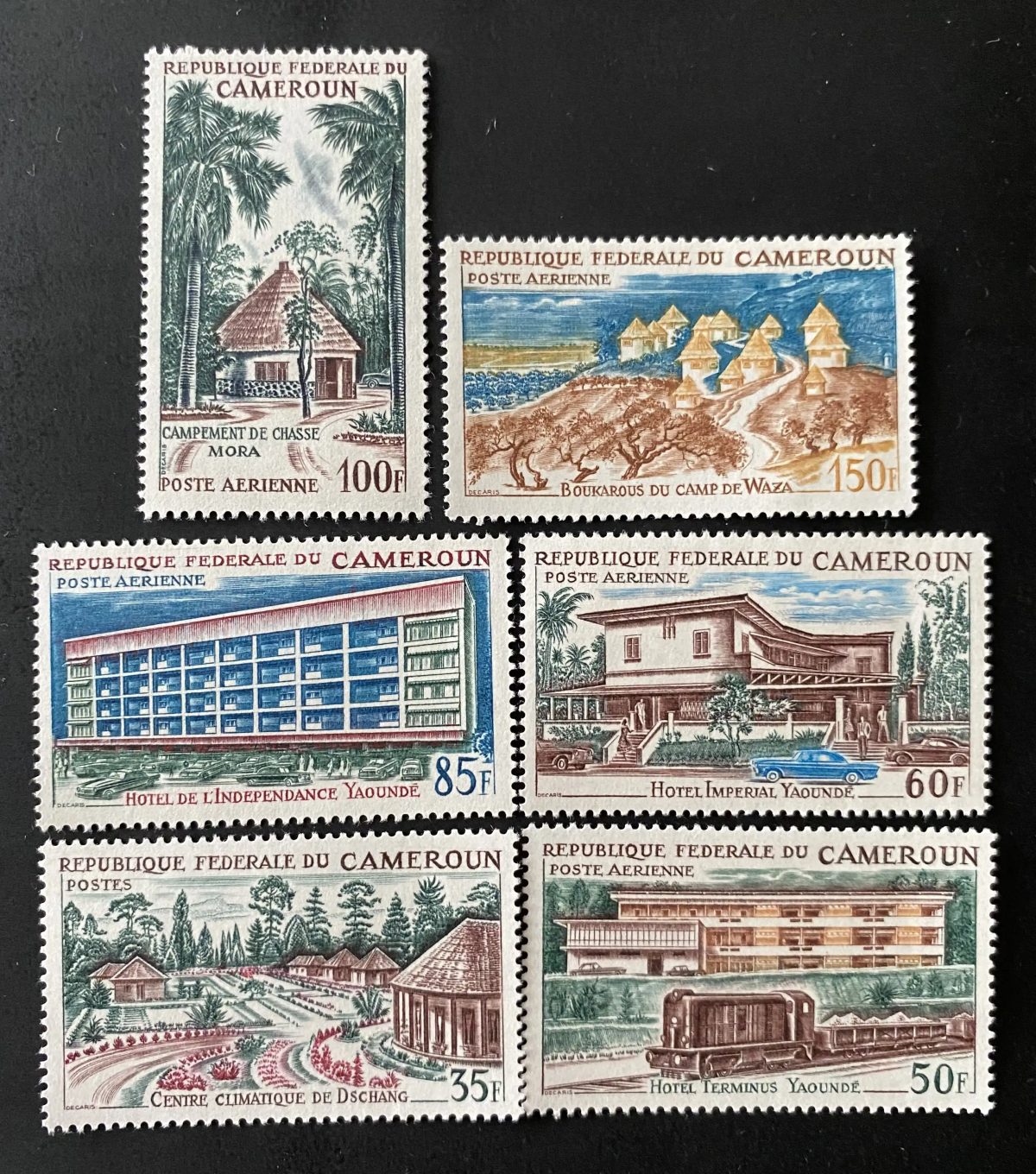 Cameroon 1966 Mi. 469-74 Hotels Tourism Yaoundé Mora Waza Dschang