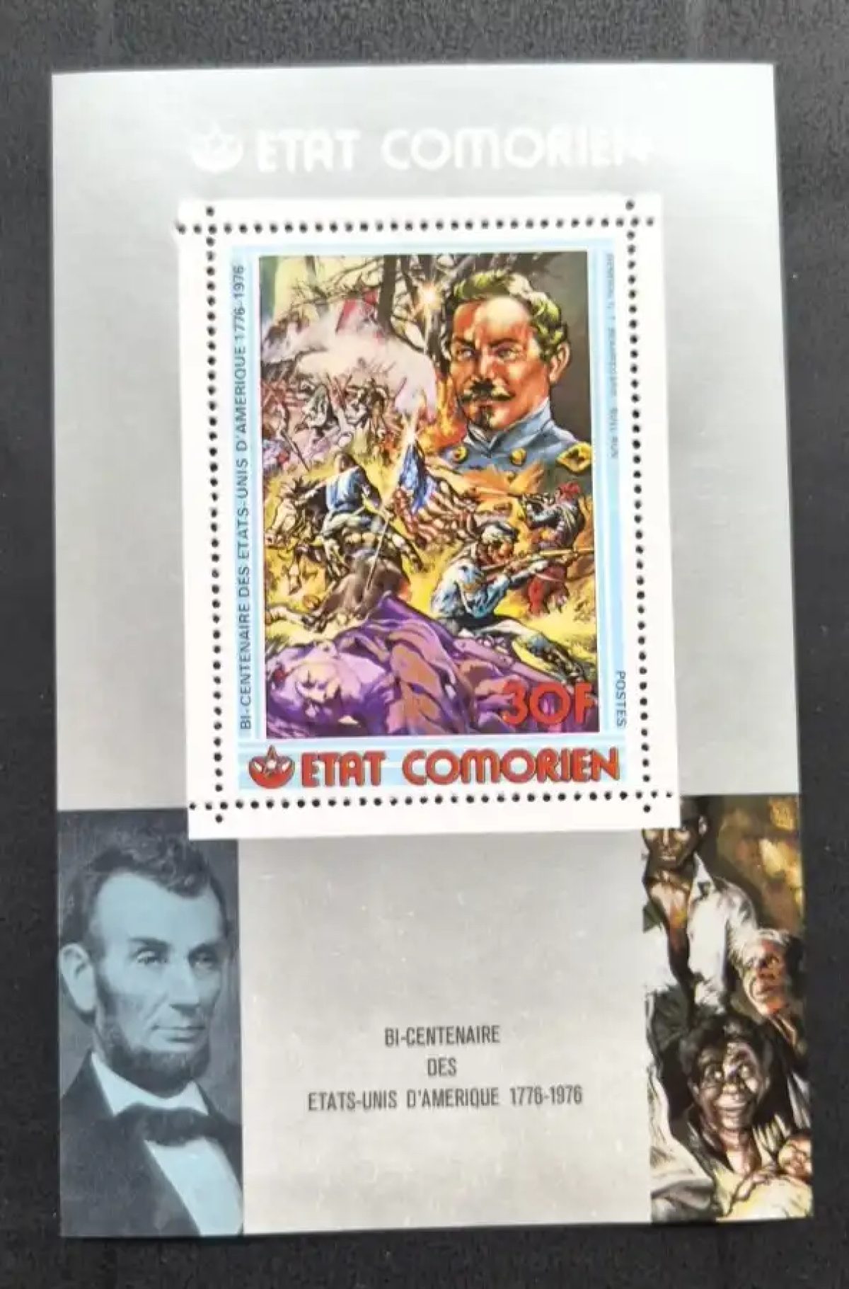 Comores 1976 Mi. Bl. 62 Bicentenaire États-Unis Amérique Lincoln