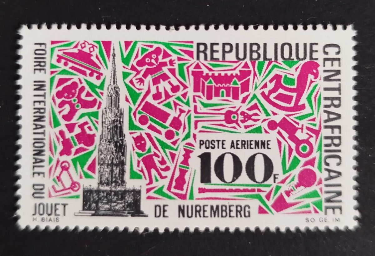 Centrafrique 1969 Mi. 196 Foire internationale jouet Nuremberg