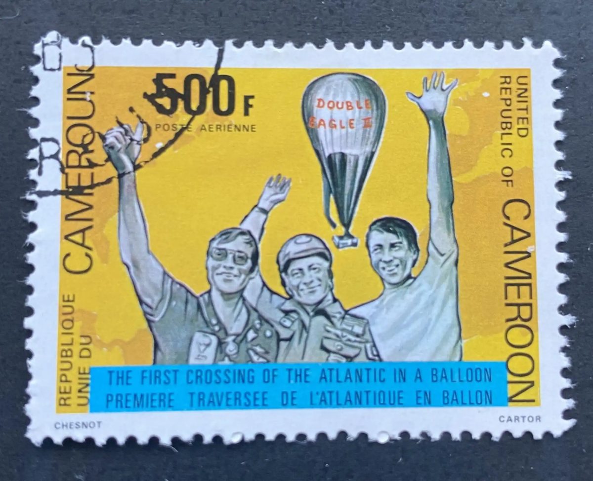 Cameroun 1979 Mi. 920 obl. traversée Atlantique ballon Double Eagle