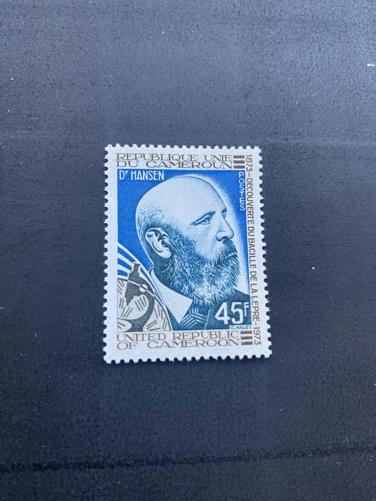 Cameroon 1973 Mi. 737 Dr Hansen leprosy bacillus discovery medicine