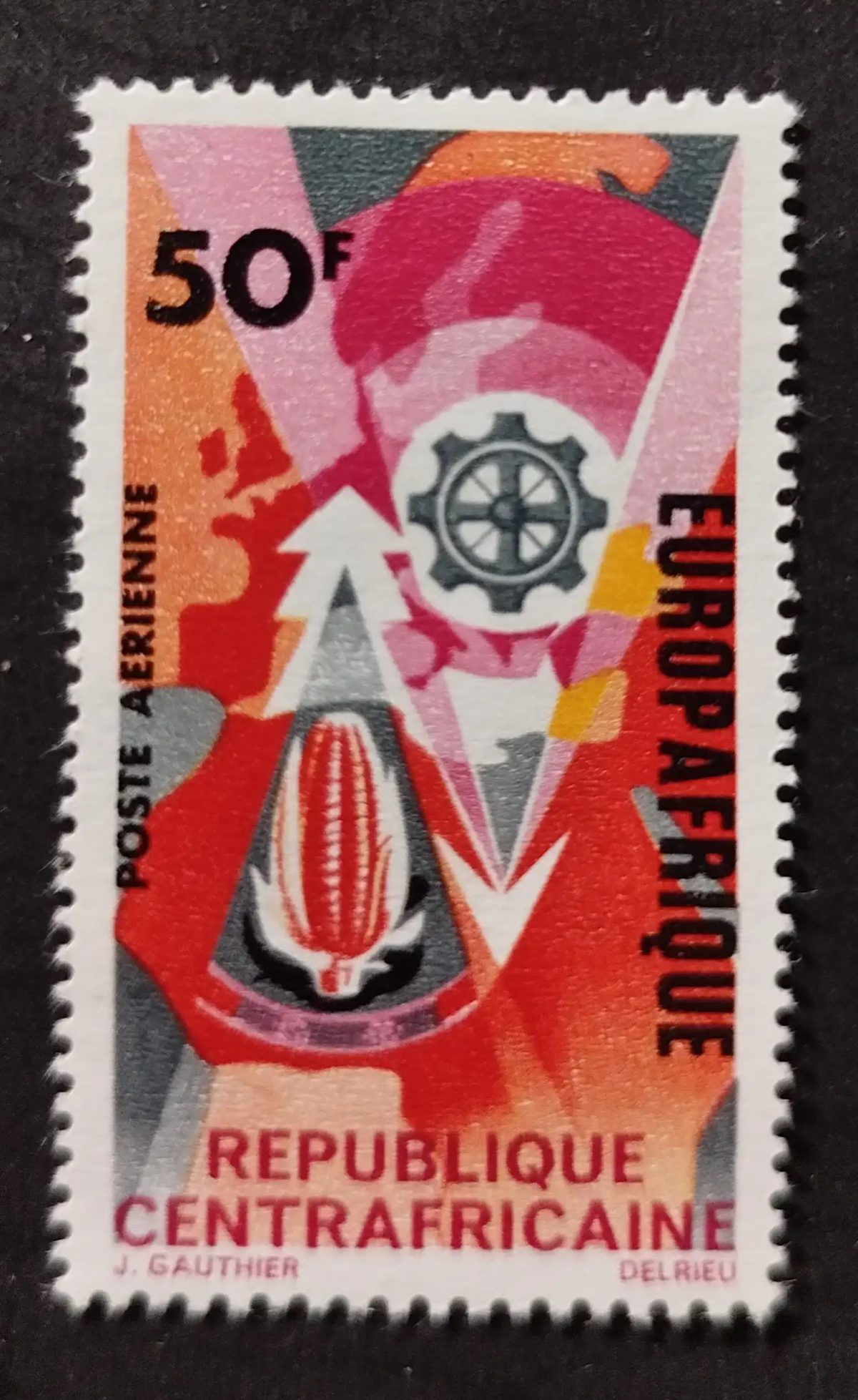 Centrafrique 1966 Mi. 123 Europafrique poste aérienne cacao industrie