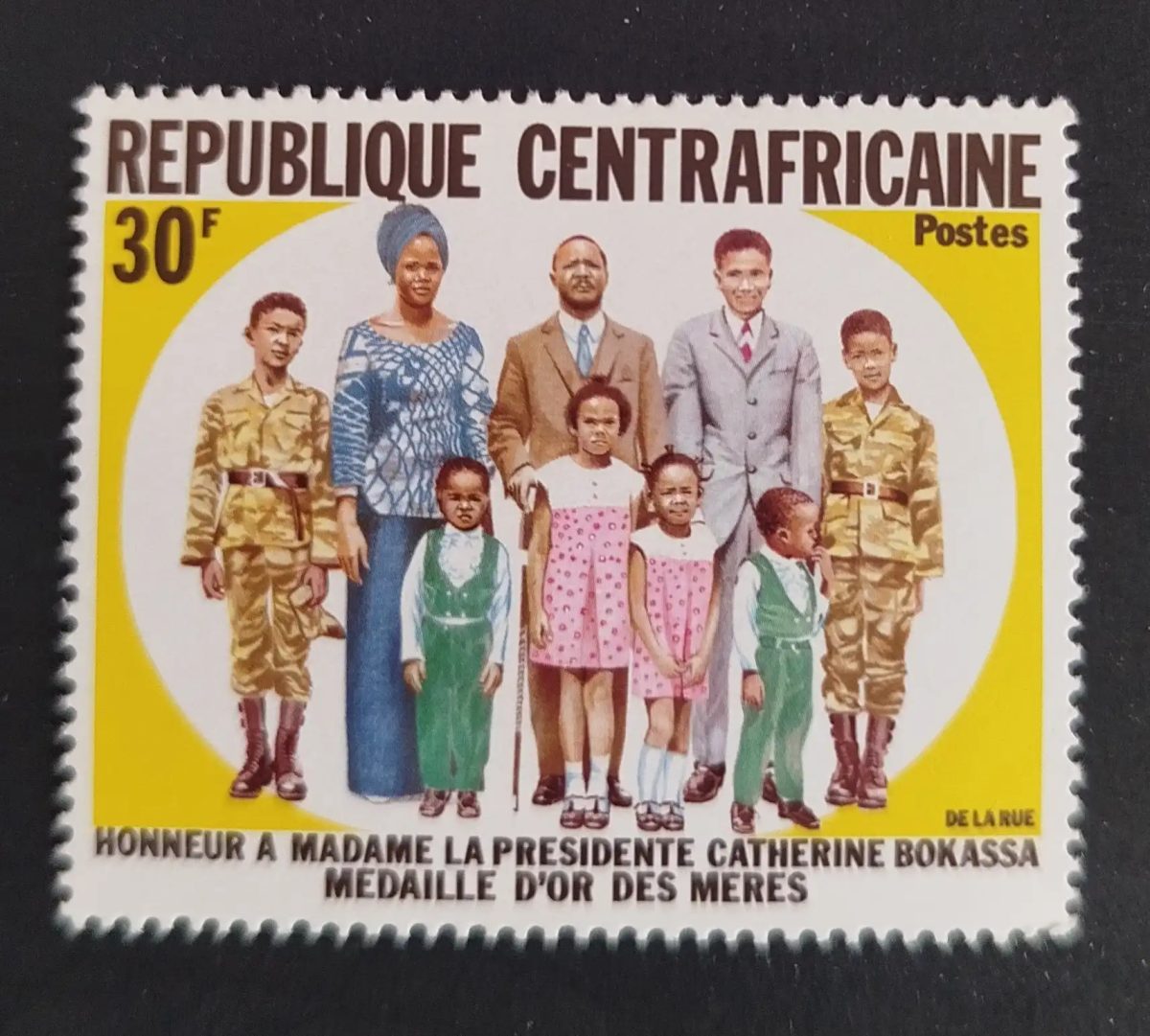Centrafrique 1971 Mi. 269 Catherine Bokassa médaille d'or mères famille