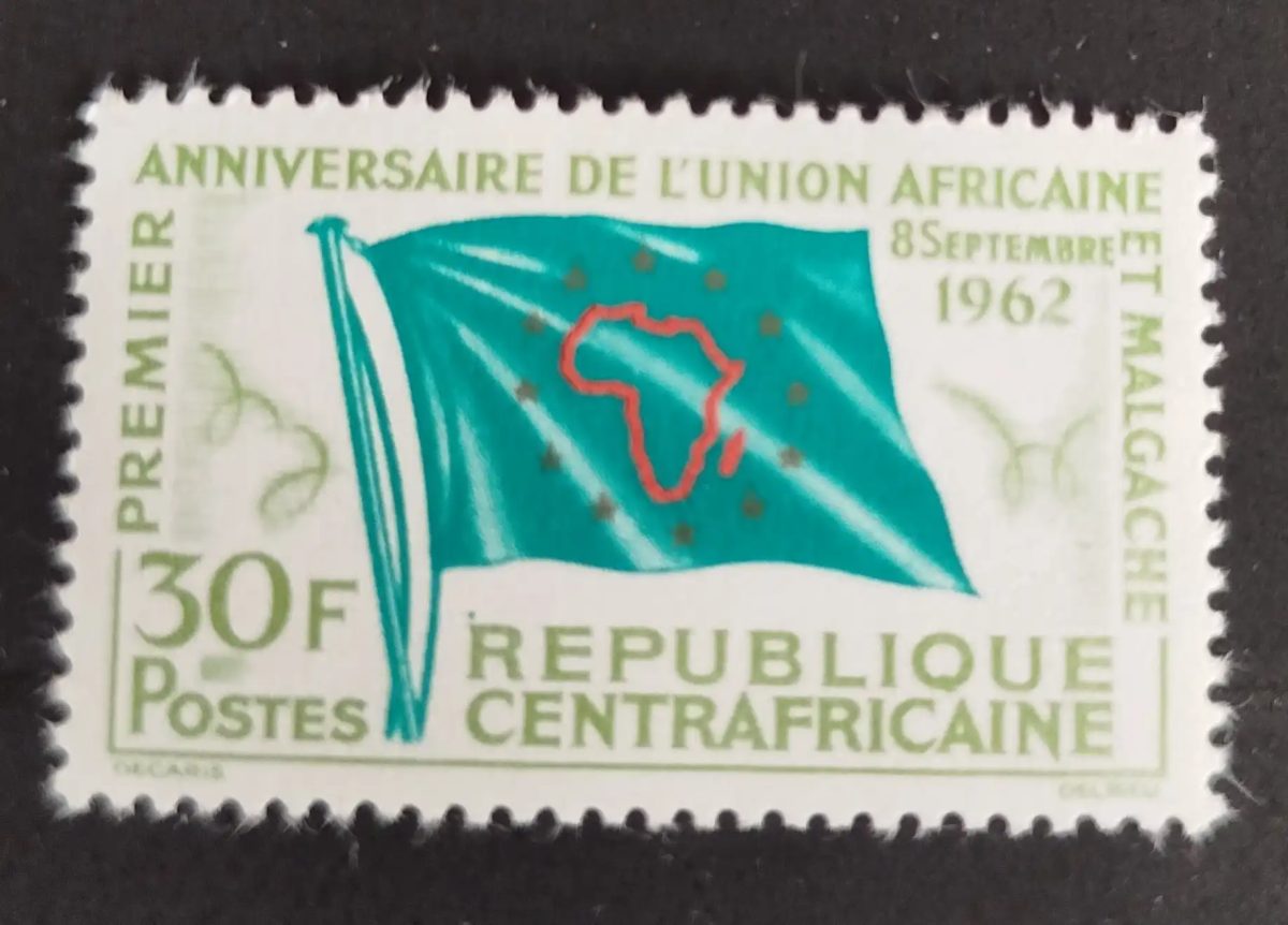 Centrafrique 1962 Mi. 30 Union Africaine Malgache drapeau Afrique