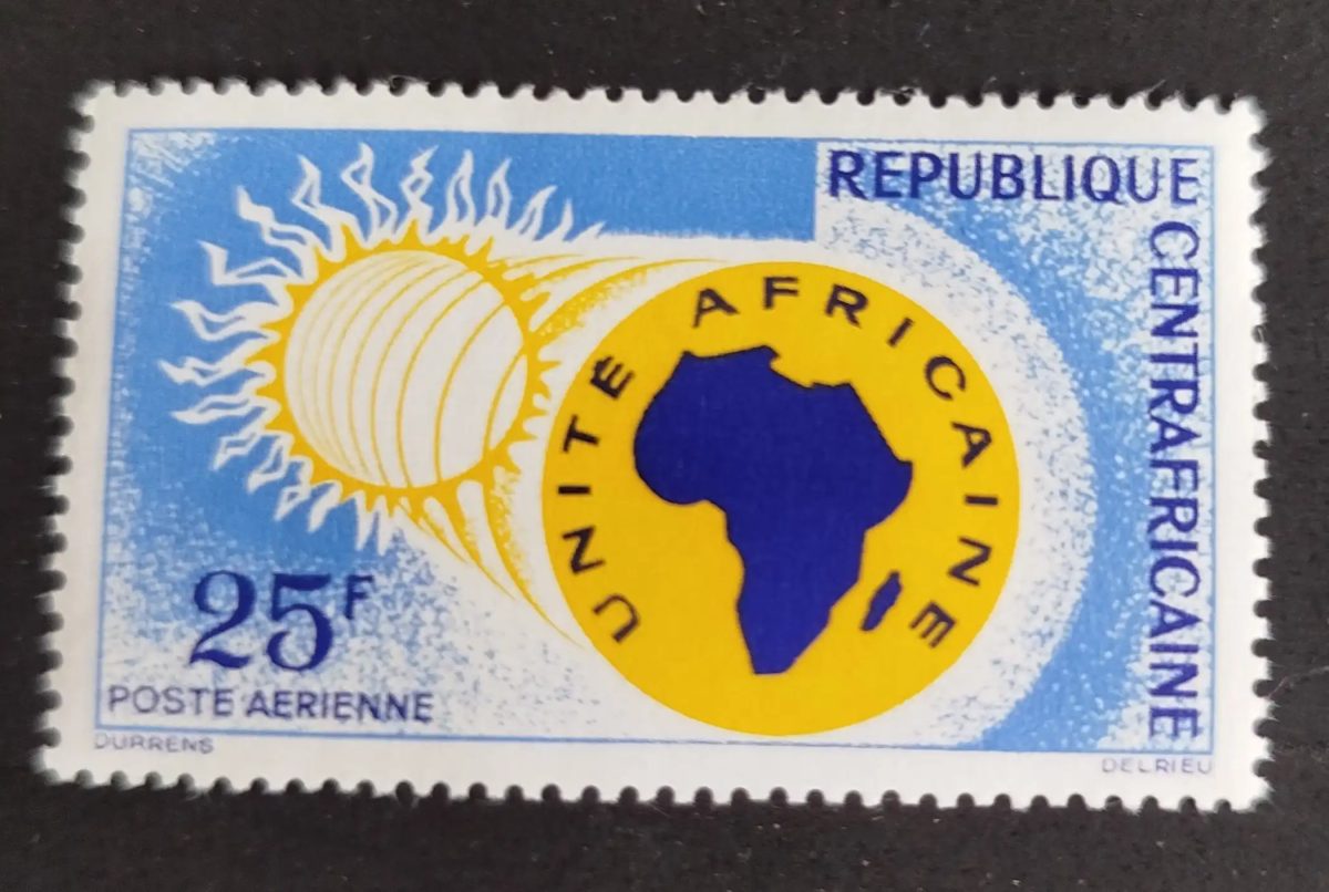 Centrafrique 1963 Mi. 41 Unité africaine poste aérienne Afrique