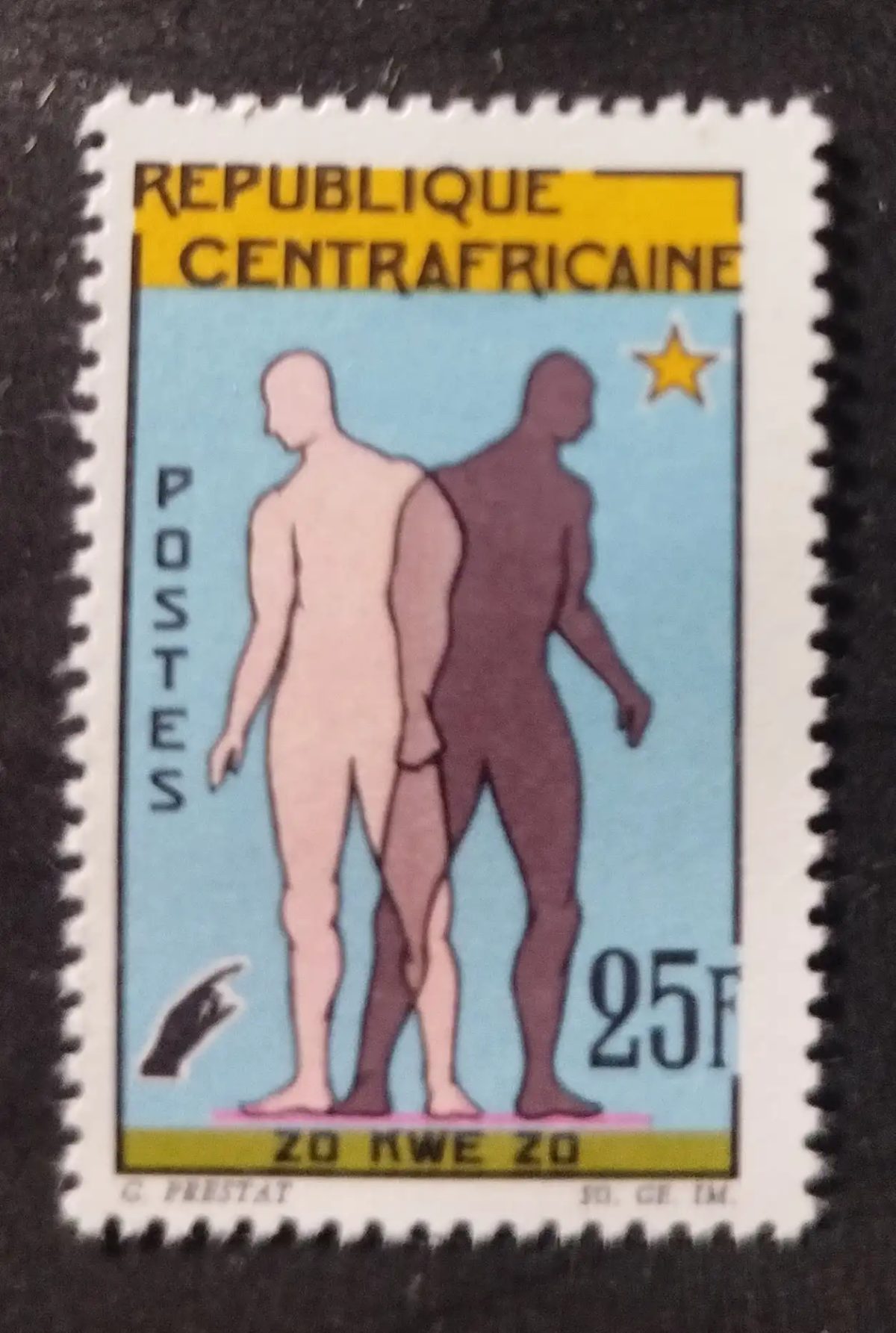 Centrafrique 1965 Mi. 69 Zo Kwe Zo égalité raciale fraternité