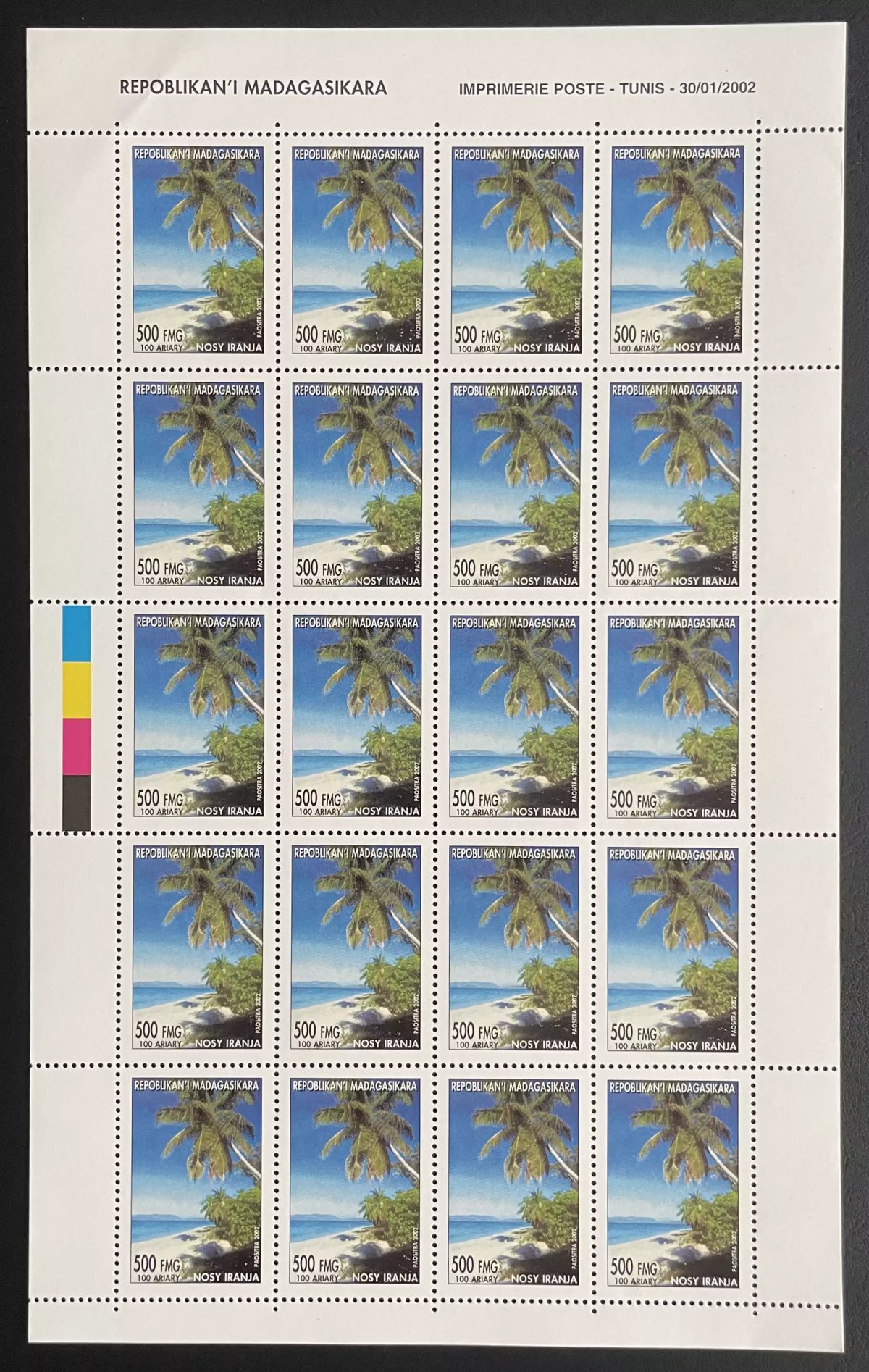 Madagaskar 2002 YT 1838 Bogen Nosy Iranja Palme Tropenstrand Insel