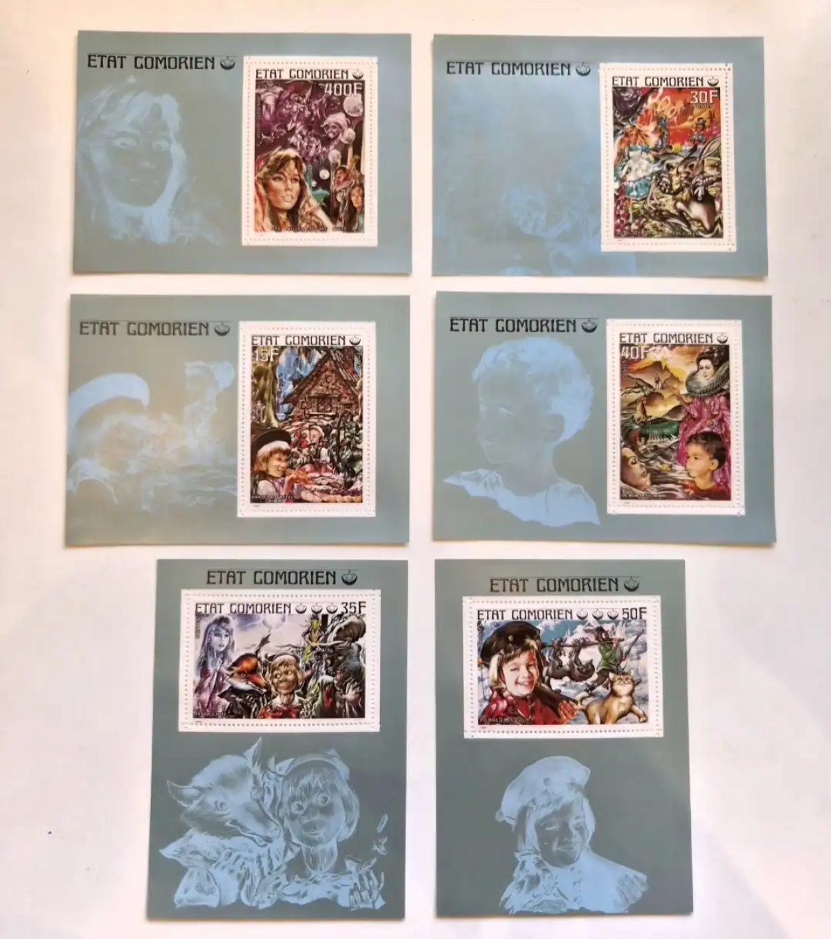 Comores 1976 Mi. 282-287 (Bl.) Contes de fées Grimm enfants