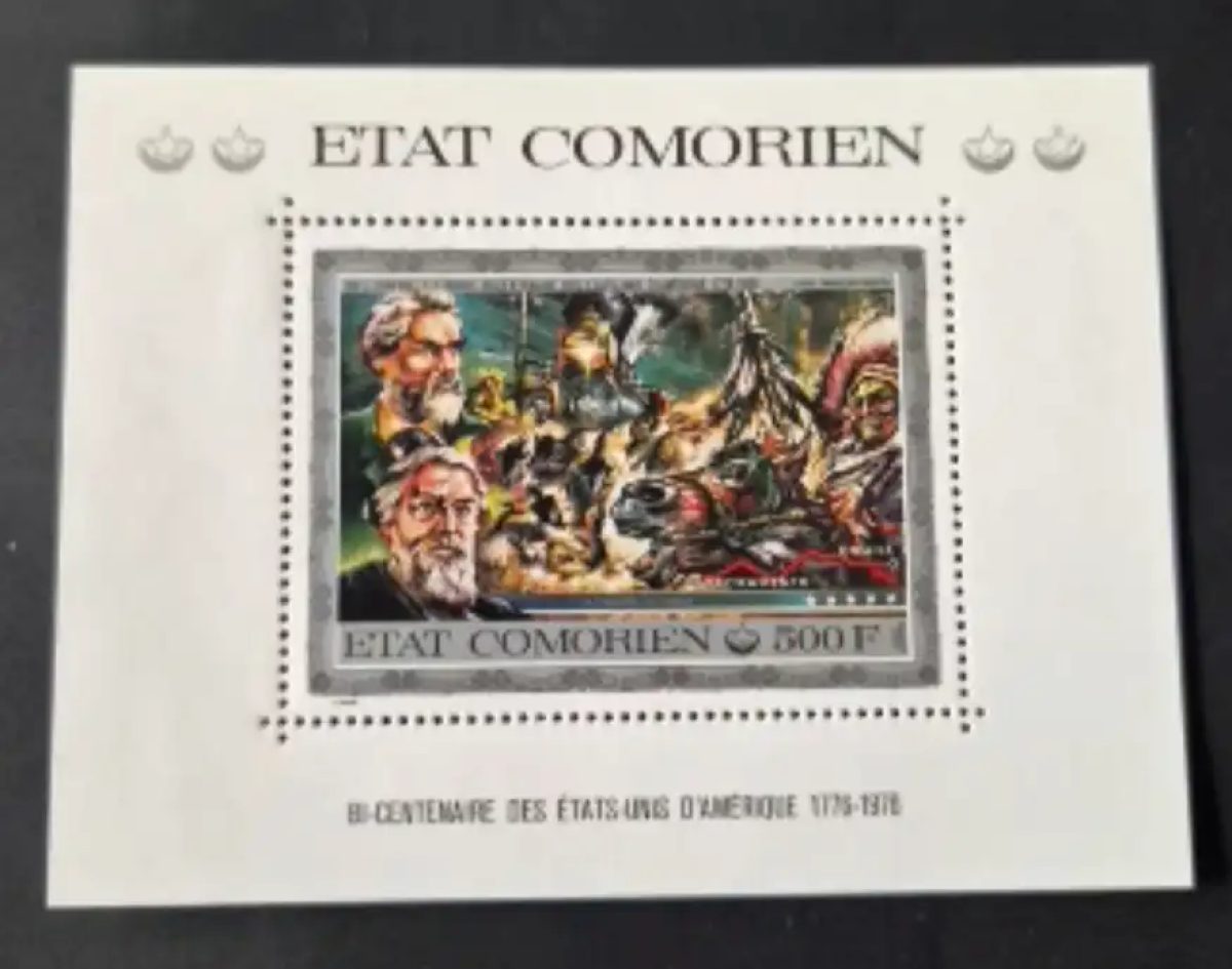 Comores 1976 Mi. Bl. 17 Bicentenaire États-Unis Amérique histoire