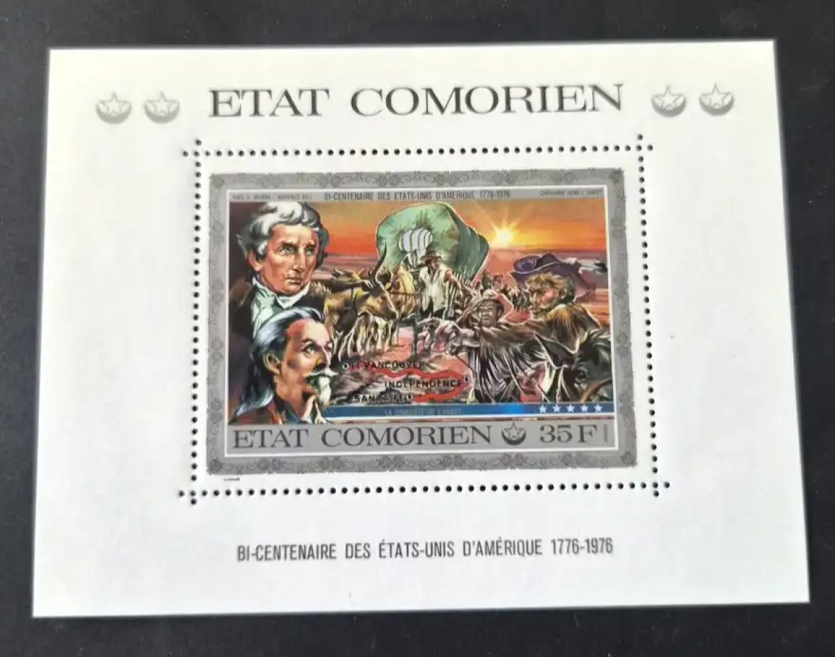 Comores 1976 Mi. 259 Bicentenaire États-Unis Amérique Ouest