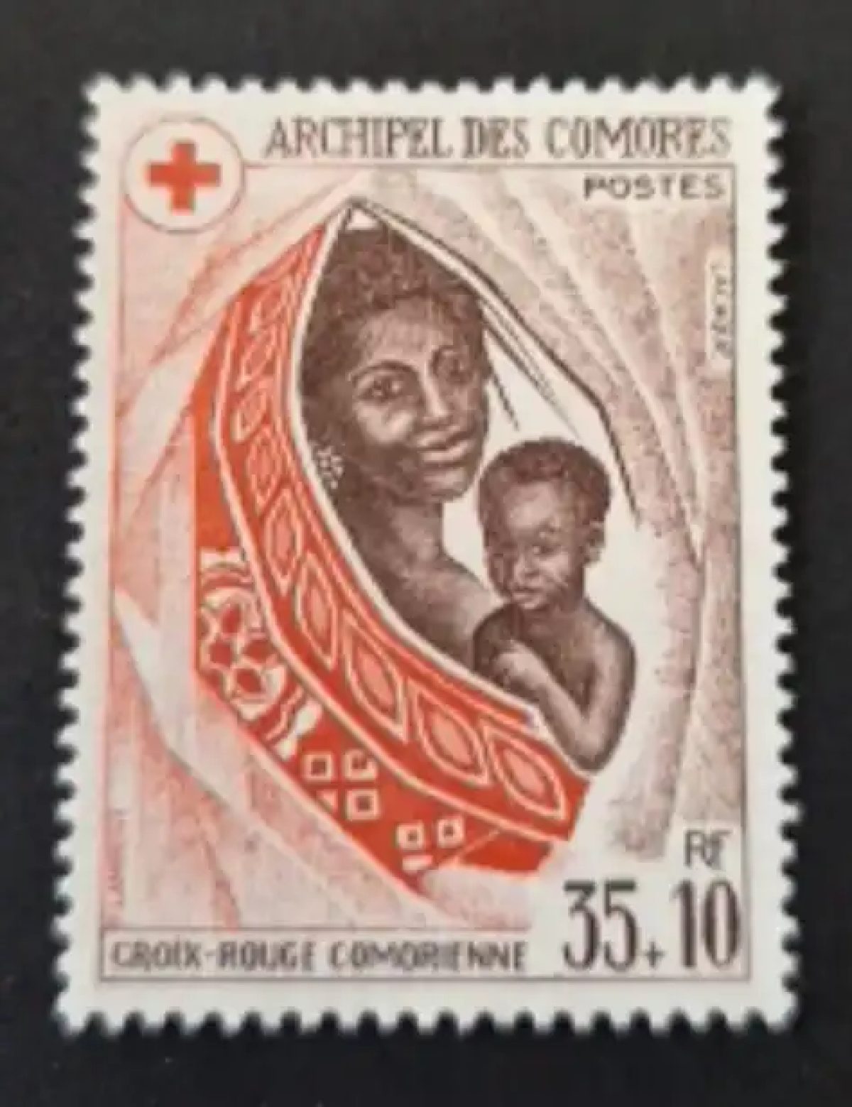 Comores 1974 Mi. 175 Croix-Rouge comorienne mère enfant