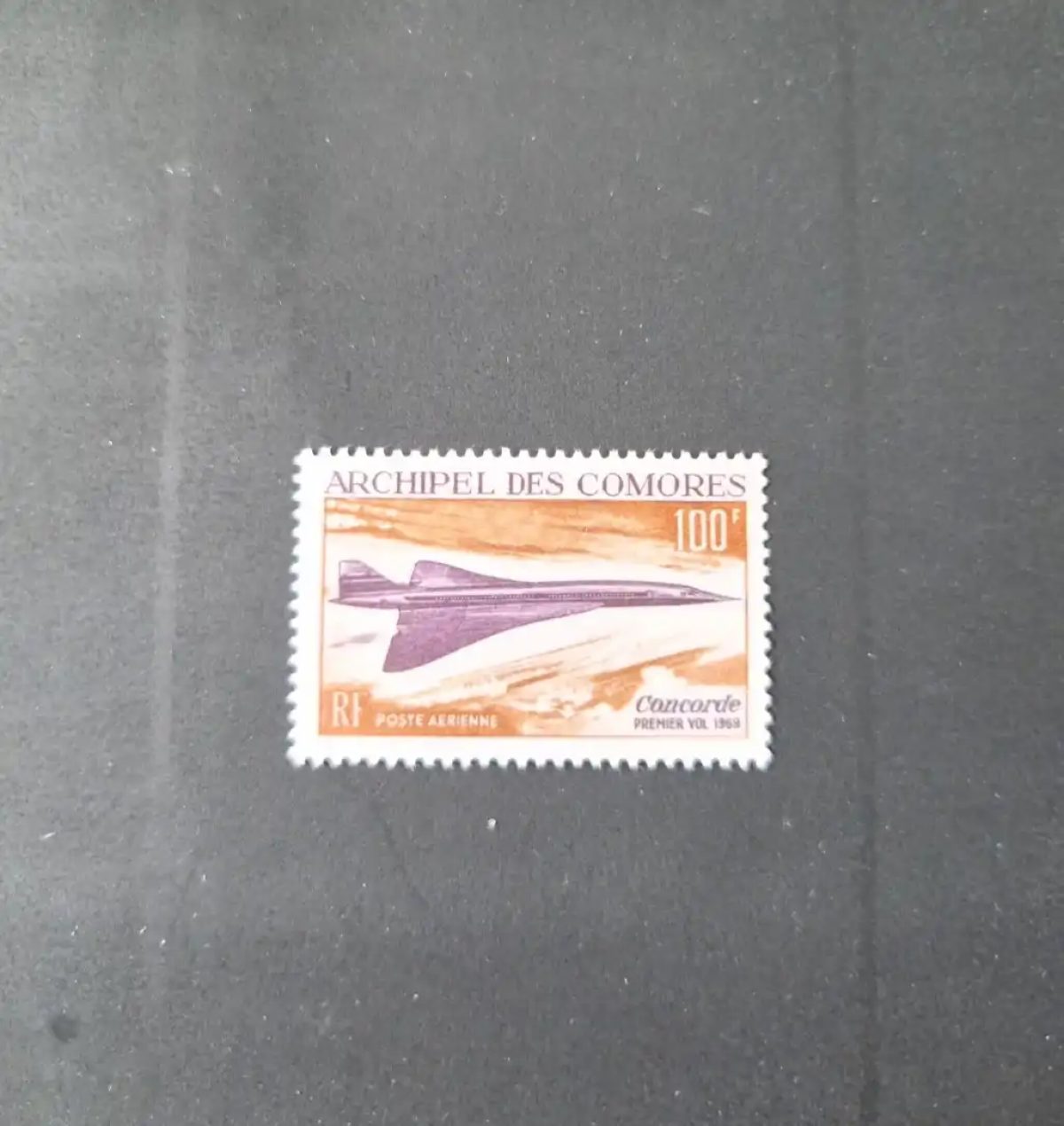 Comores 1969 Mi. 102 Concorde premier vol poste aérienne avion