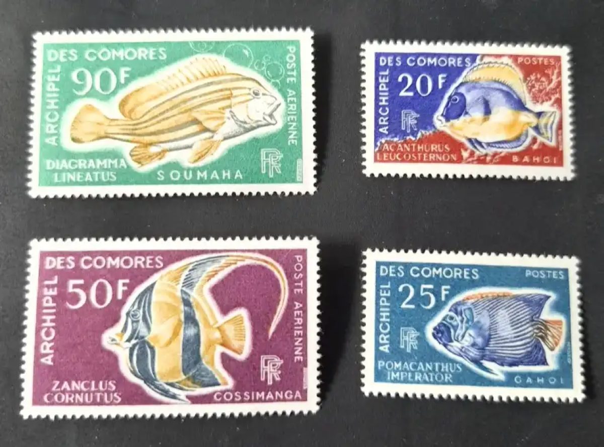 Comoros 1968 Mi. 88-91 Tropical Fish Marine Fauna Airmail
