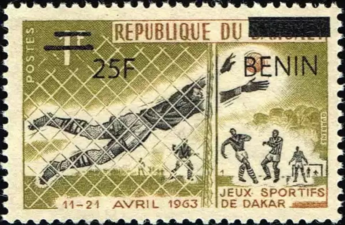 Benin 2009 Mi. 1467 Aufdruck Sportwettkämpfe Dakar Fußball Torwart