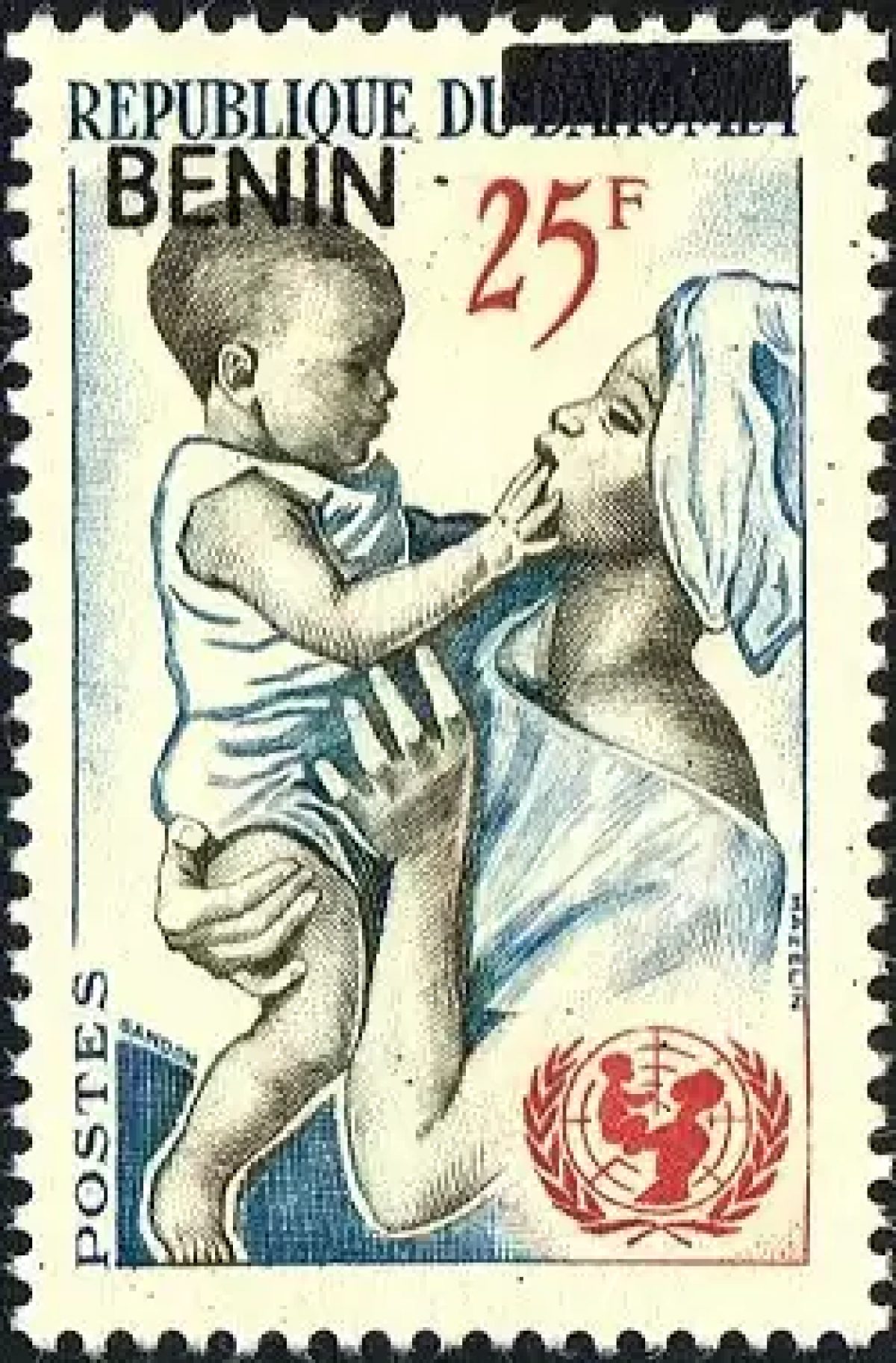 Benin 2009 Mi. 1482 überdruck UNICEF Mutter Kind Stillen Dahomey