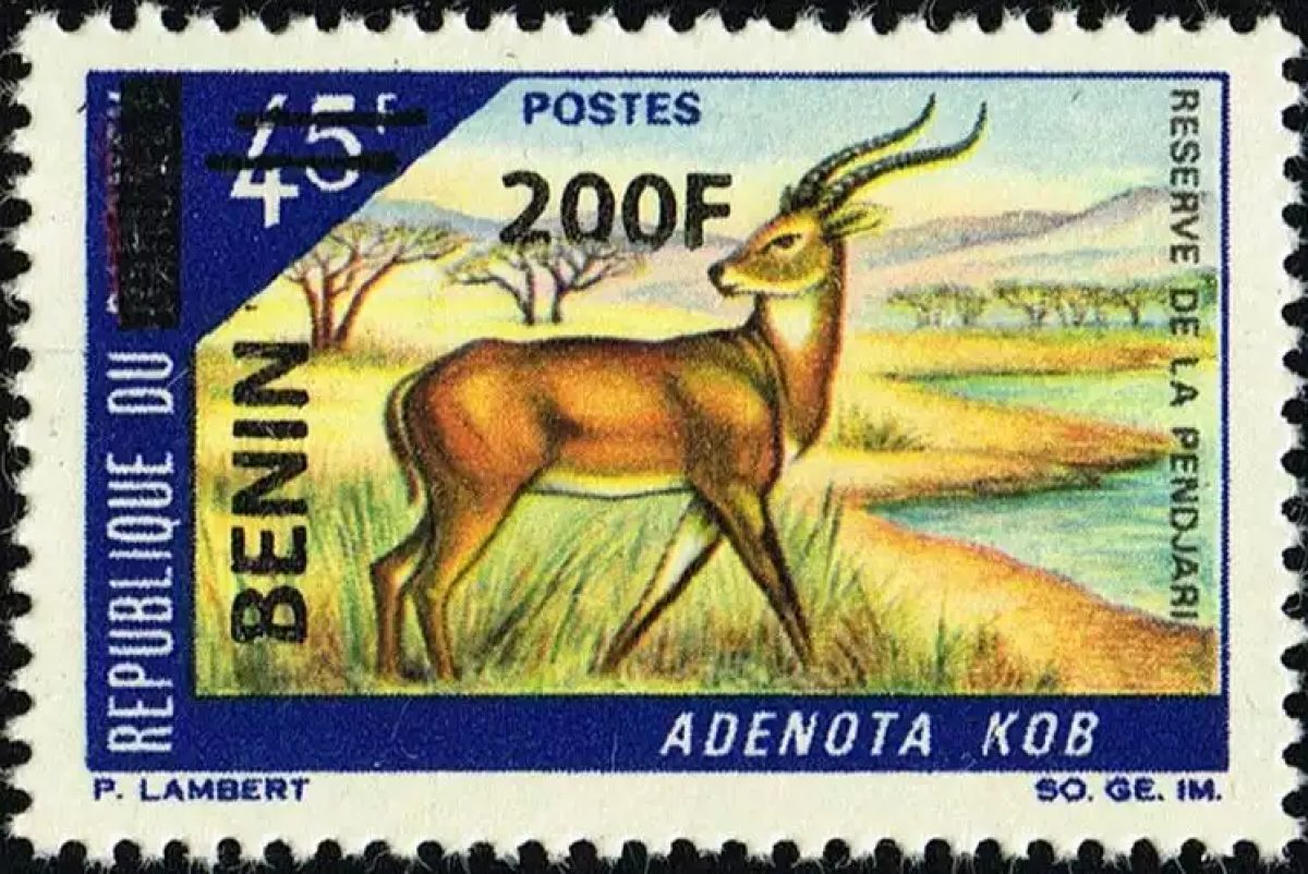 Benin 2009 Mi. 1493 Aufdruck Adenota Kob Antilope Pendjari Reservat