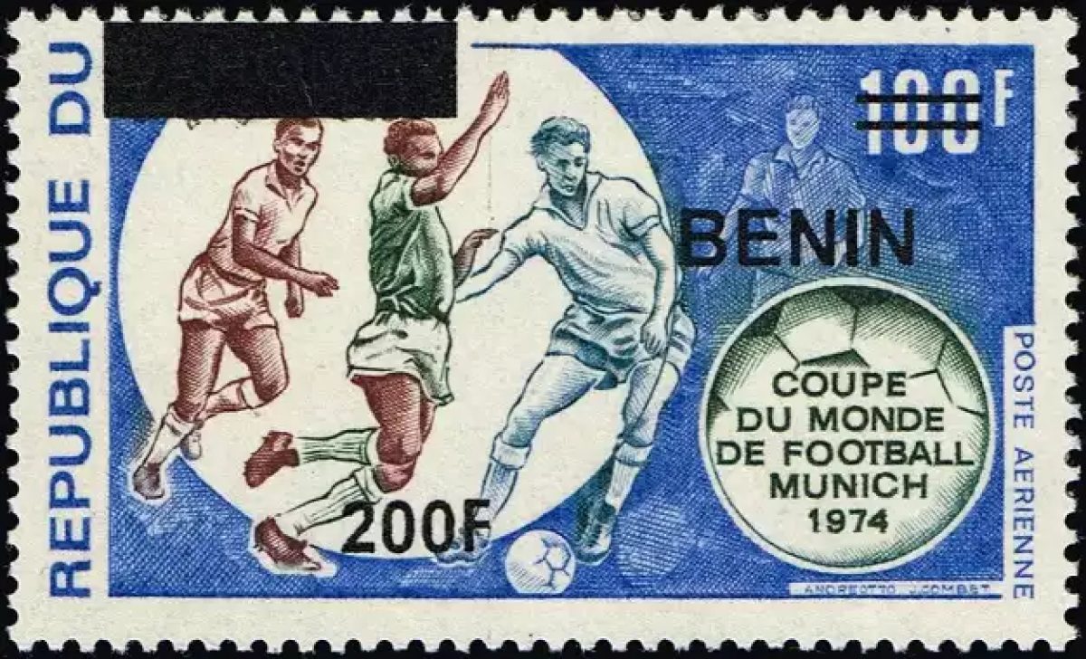 Benin 2009 Mi. 1531 overprint FIFA World Cup Football Munich 1974 airmail