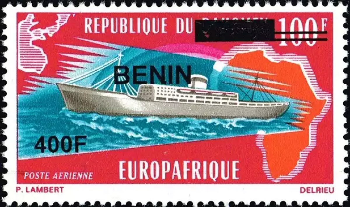 Benin 2009 Mi. 1613 Aufdruck Europafrika Schiff Passagierschiff Afrika
