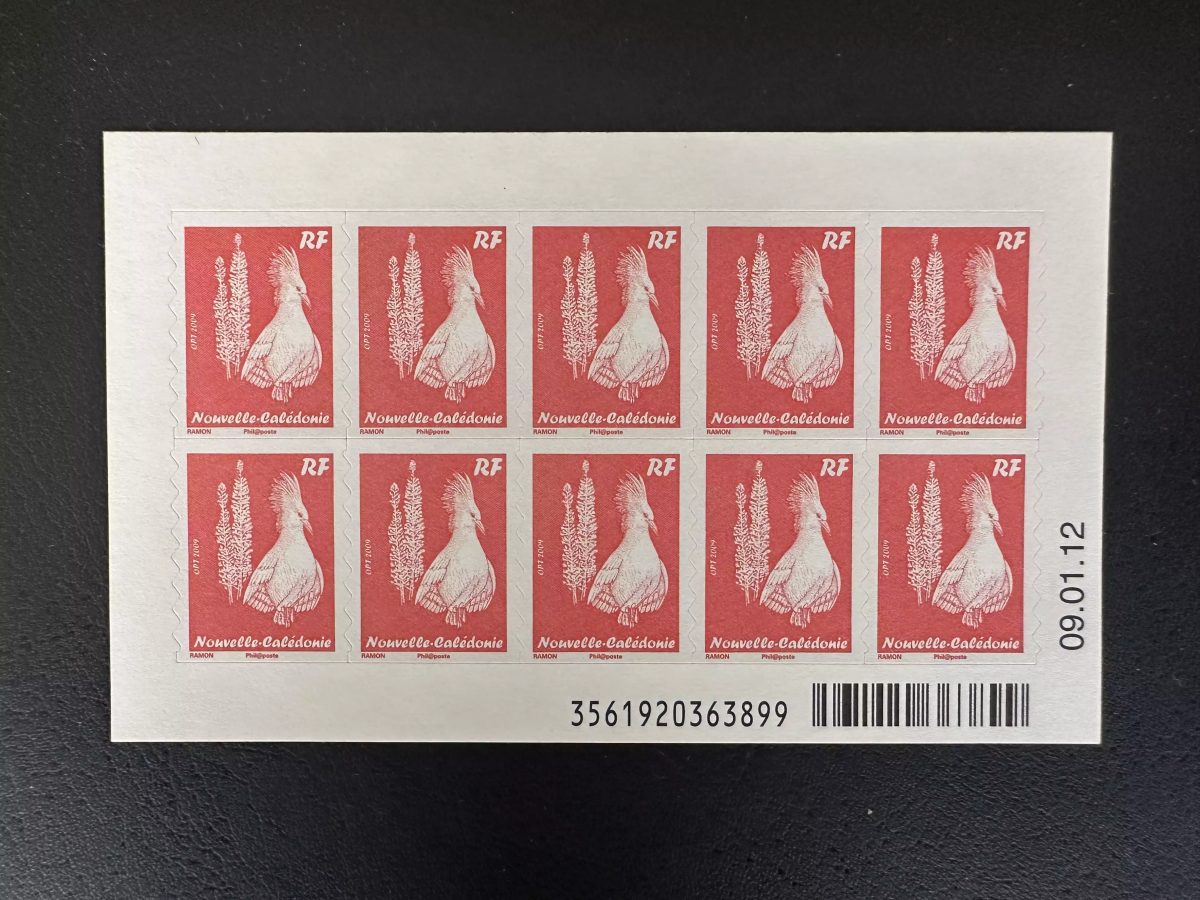 New Caledonia 2012 YT C1100-3 booklet kagu bird flora pine