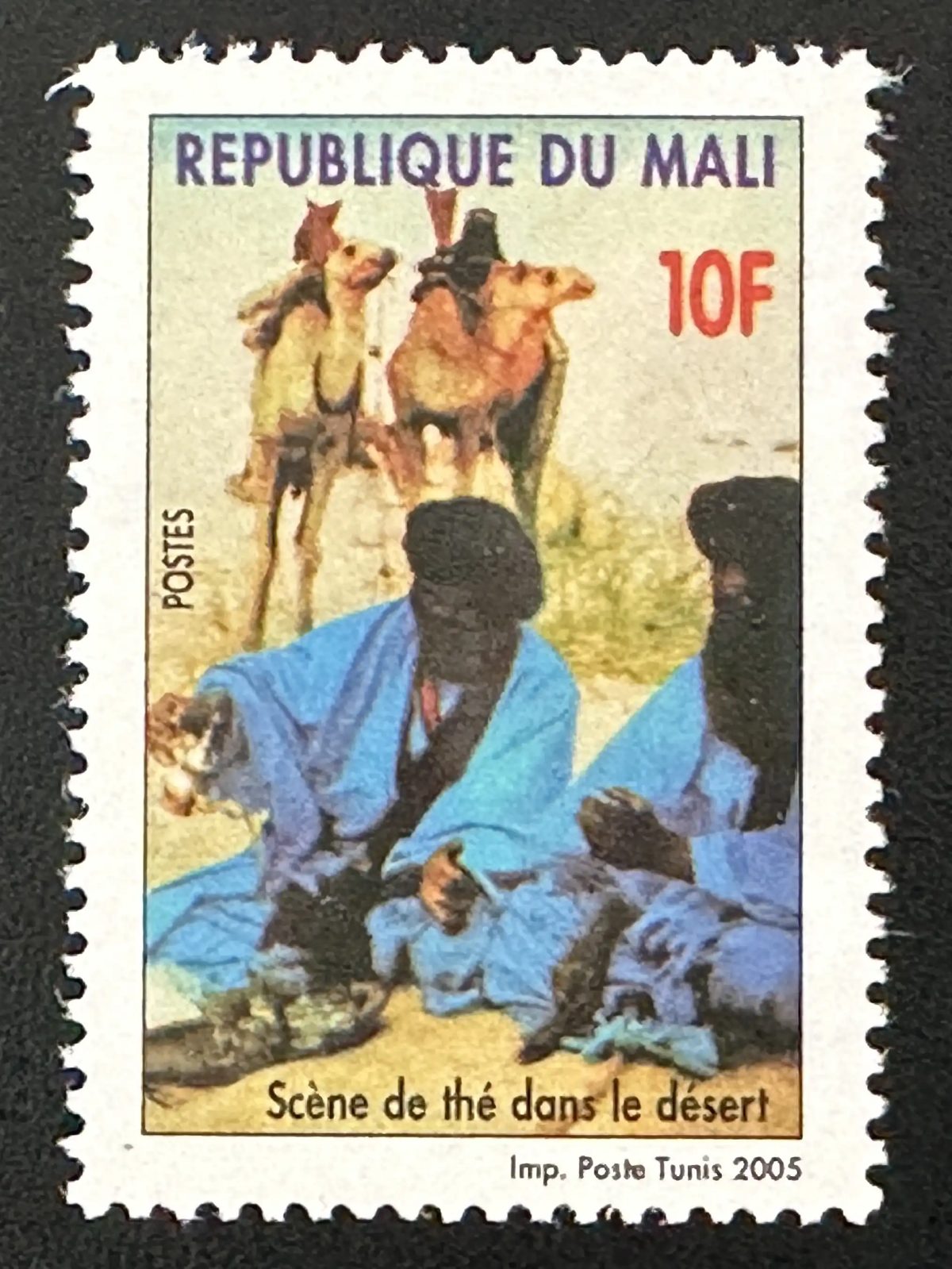 Mali 2005 Mi. 2615 scène de thé désert chameaux Touareg Sahara 10F