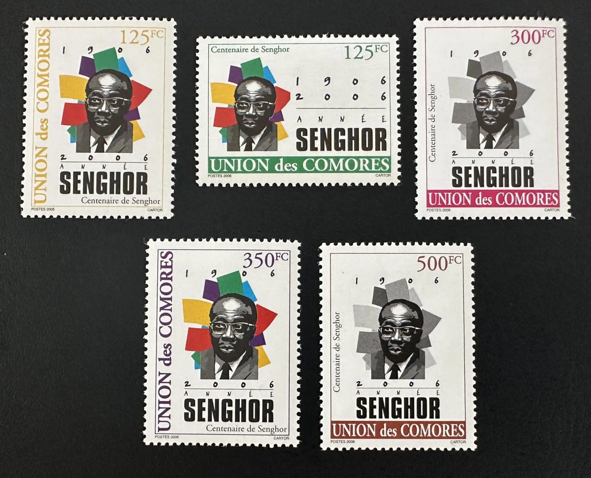 Comores 2007 Mi. 1807-1812 Centenaire Senghor président Sénégal poète