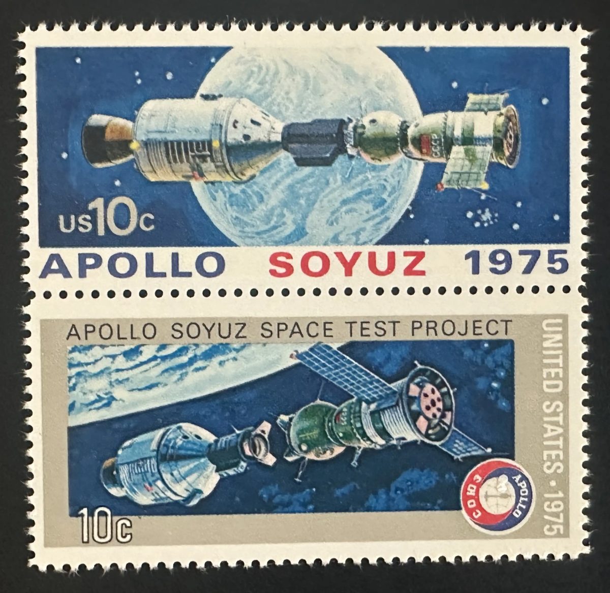 USA 1975 Mi. 1179-1180 Gemeinschaftsausgabe Apollo Sojus Weltraum