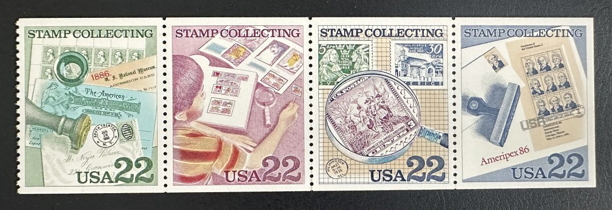 États-Unis 1986 Mi. 1783-1786 émission commune philatélie Ameripex