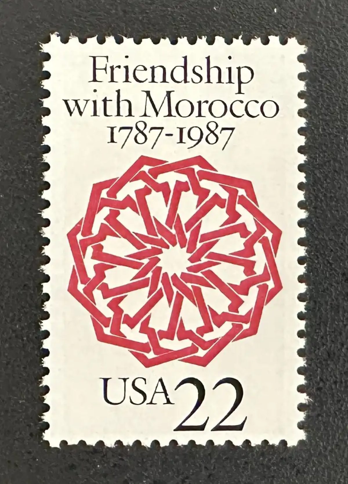 États-Unis 1987 Mi. 1934 émission commune amitié Maroc arabesque