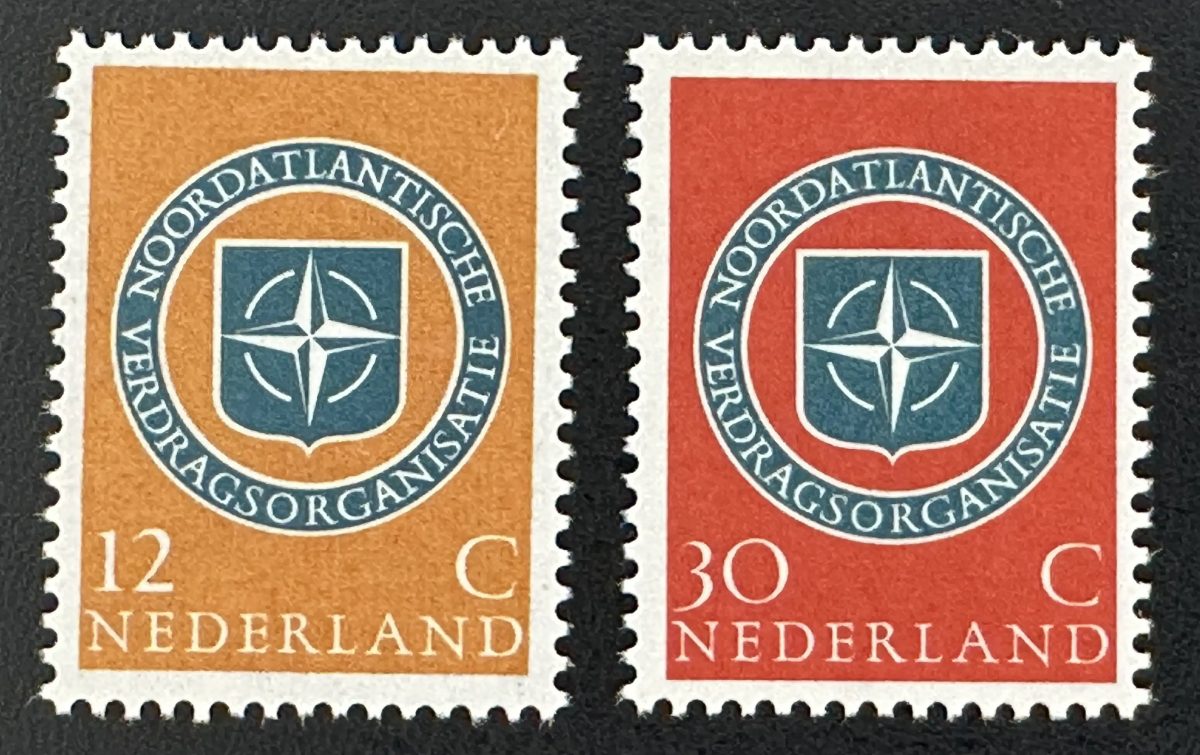 Pays-Bas 1959 Mi. 728-729 émission commune OTAN anniversaire