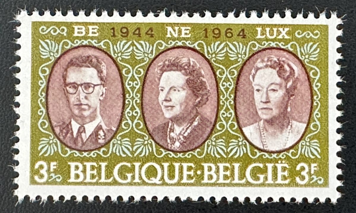 Belgique 1964 Mi. 1366 émission commune BENELUX 20 ans souverains