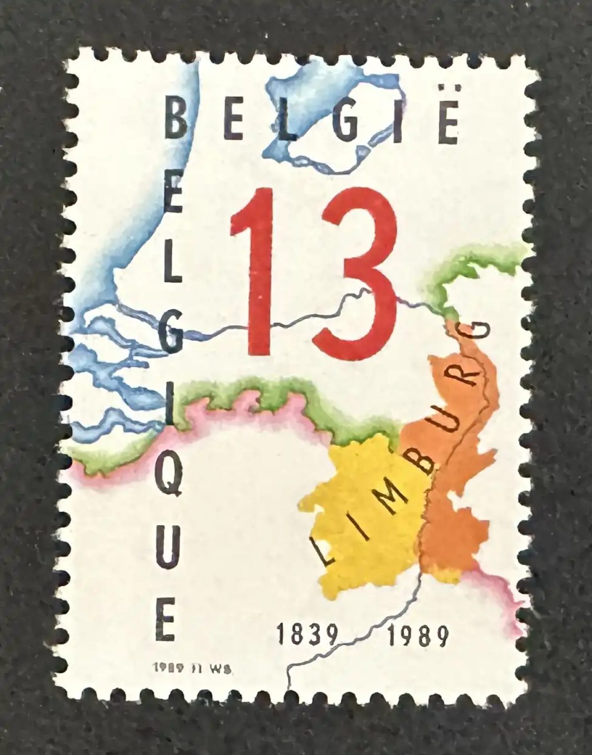 Belgien 1989 Mi. 2390 Gemeinschaftsausgabe Limburg 150 Jahre Provinz