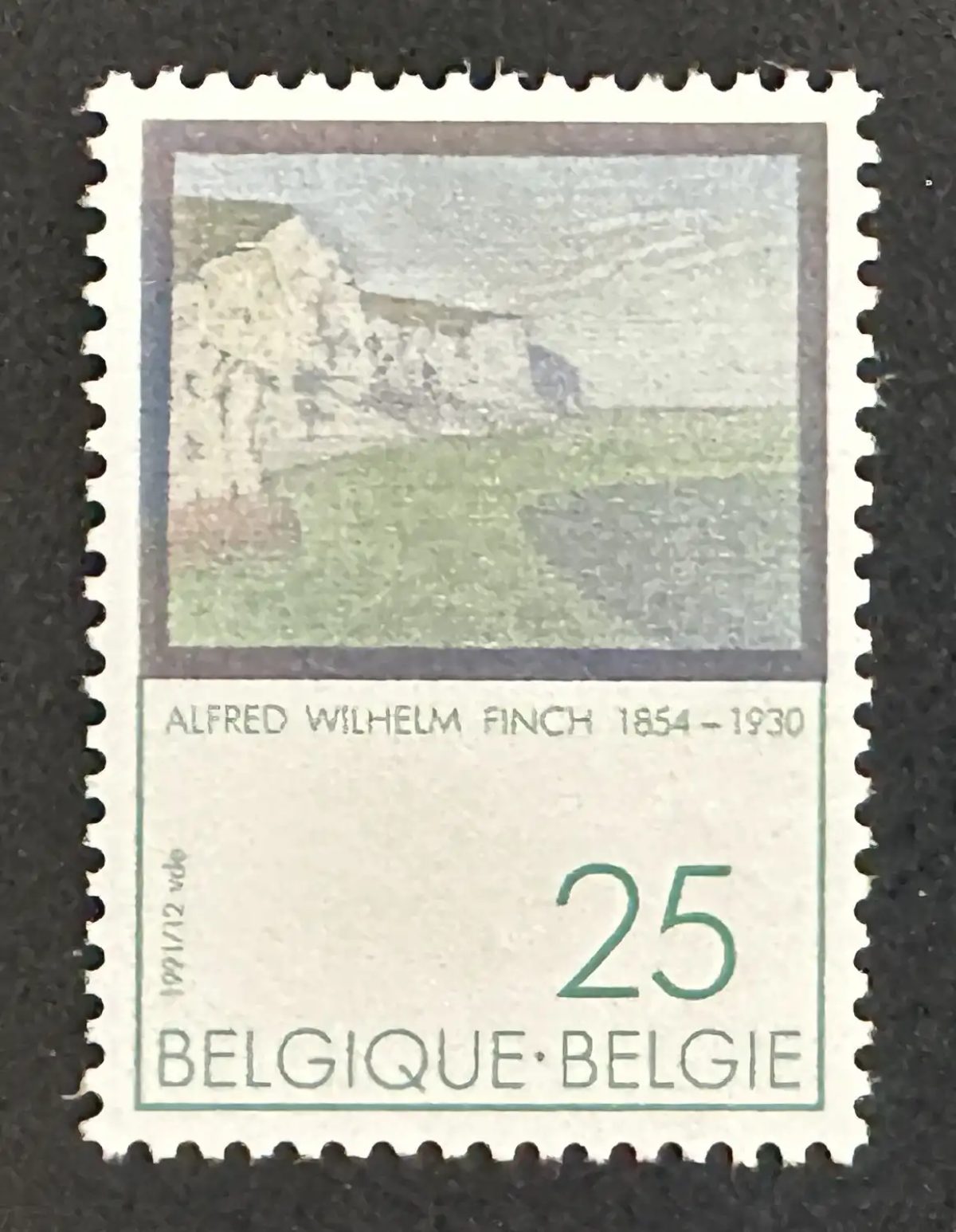 Belgium 1991 Mi. 2469 joint issue Alfred Wilhelm Finch painting