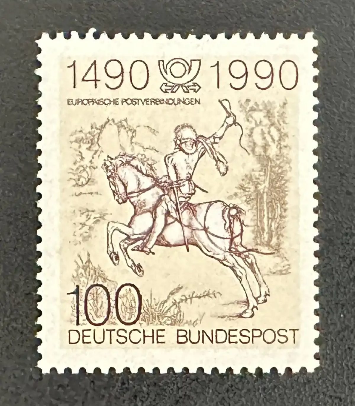Deutschland 1990 Mi. 1445 Gemeinschaftsausgabe Europäischer Postreiter