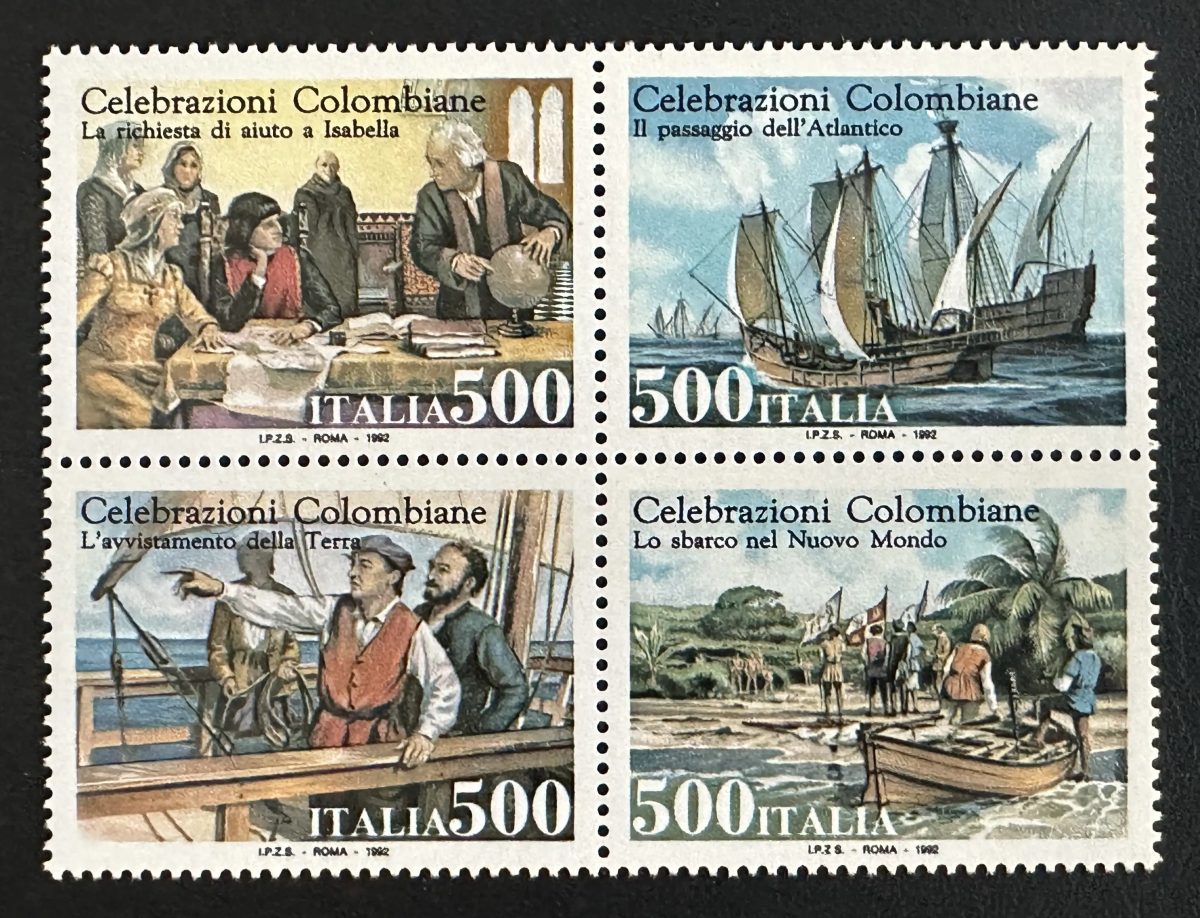 Italien 1992 Mi. 2208-2211 Gemeinschaftsausgabe Kolumbus Amerika Schiffe
