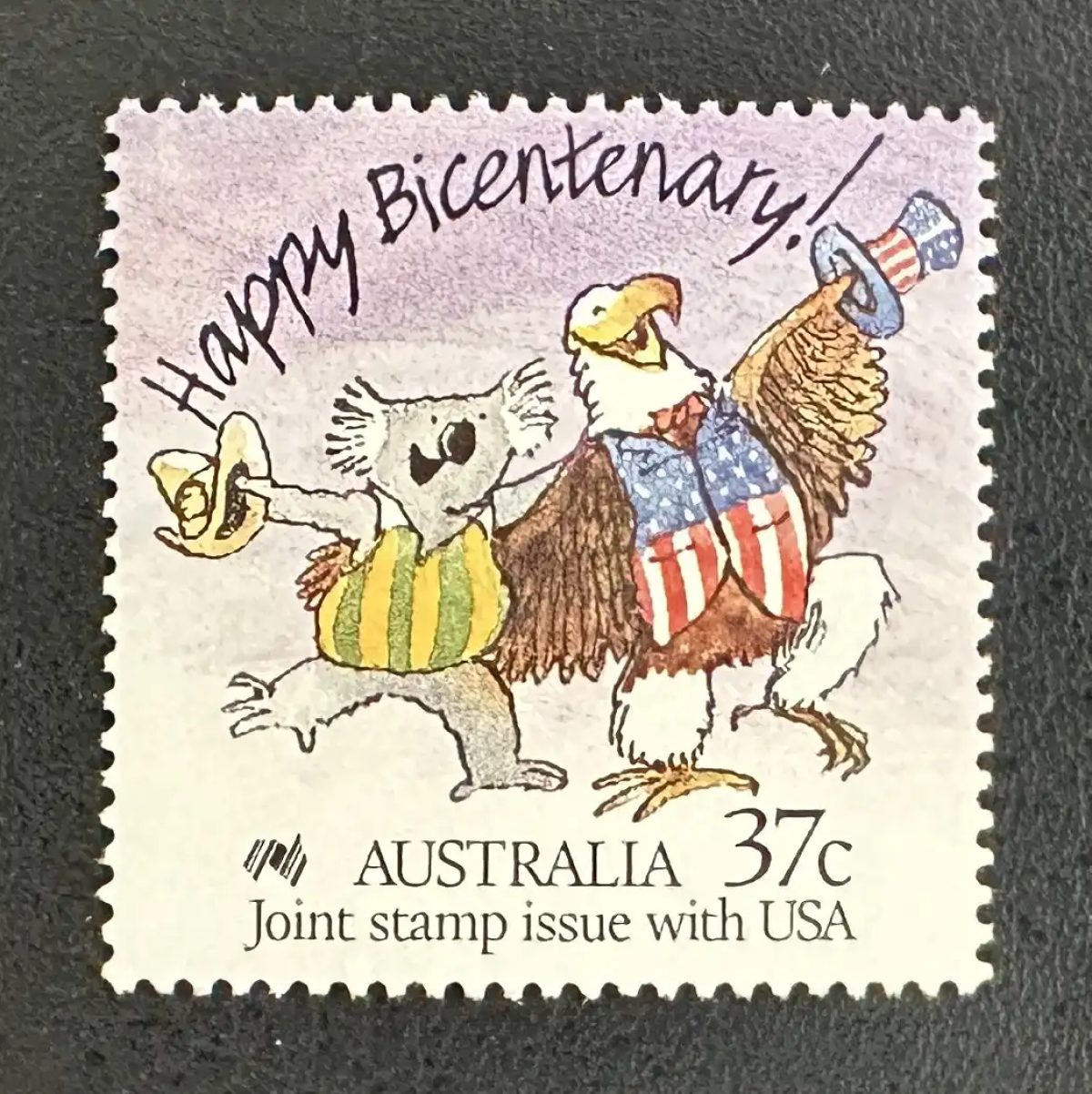 Australie 1988 Mi. 1079 émission commune bicentenaire koala aigle USA