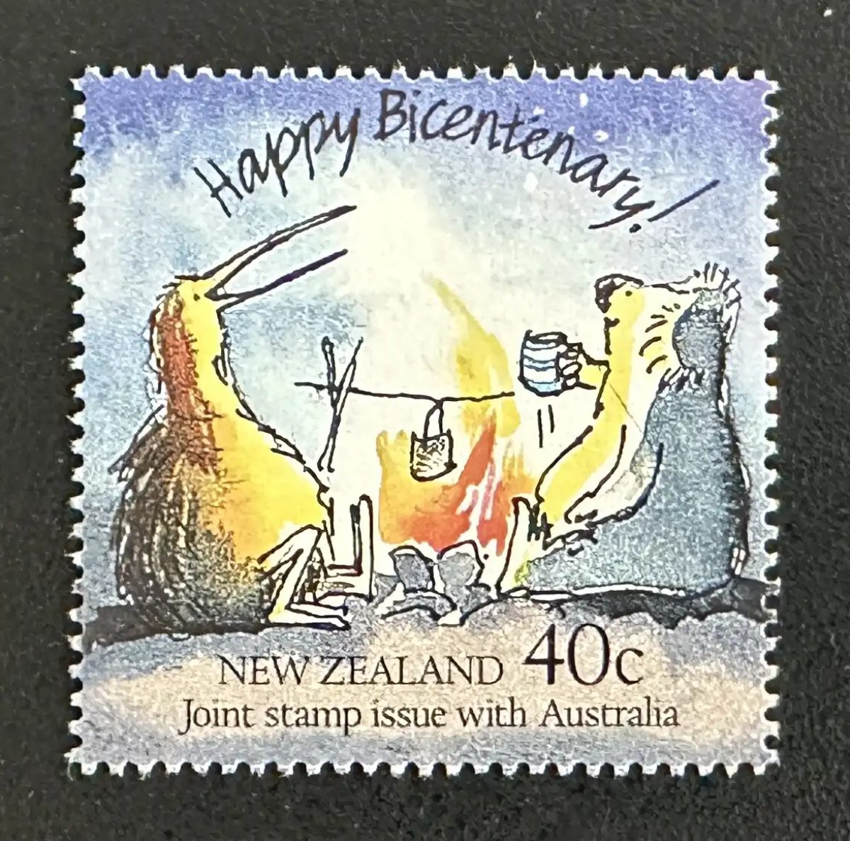 Nouvelle-Zélande 1988 Mi. 1032 émission commune Australie bicentenaire