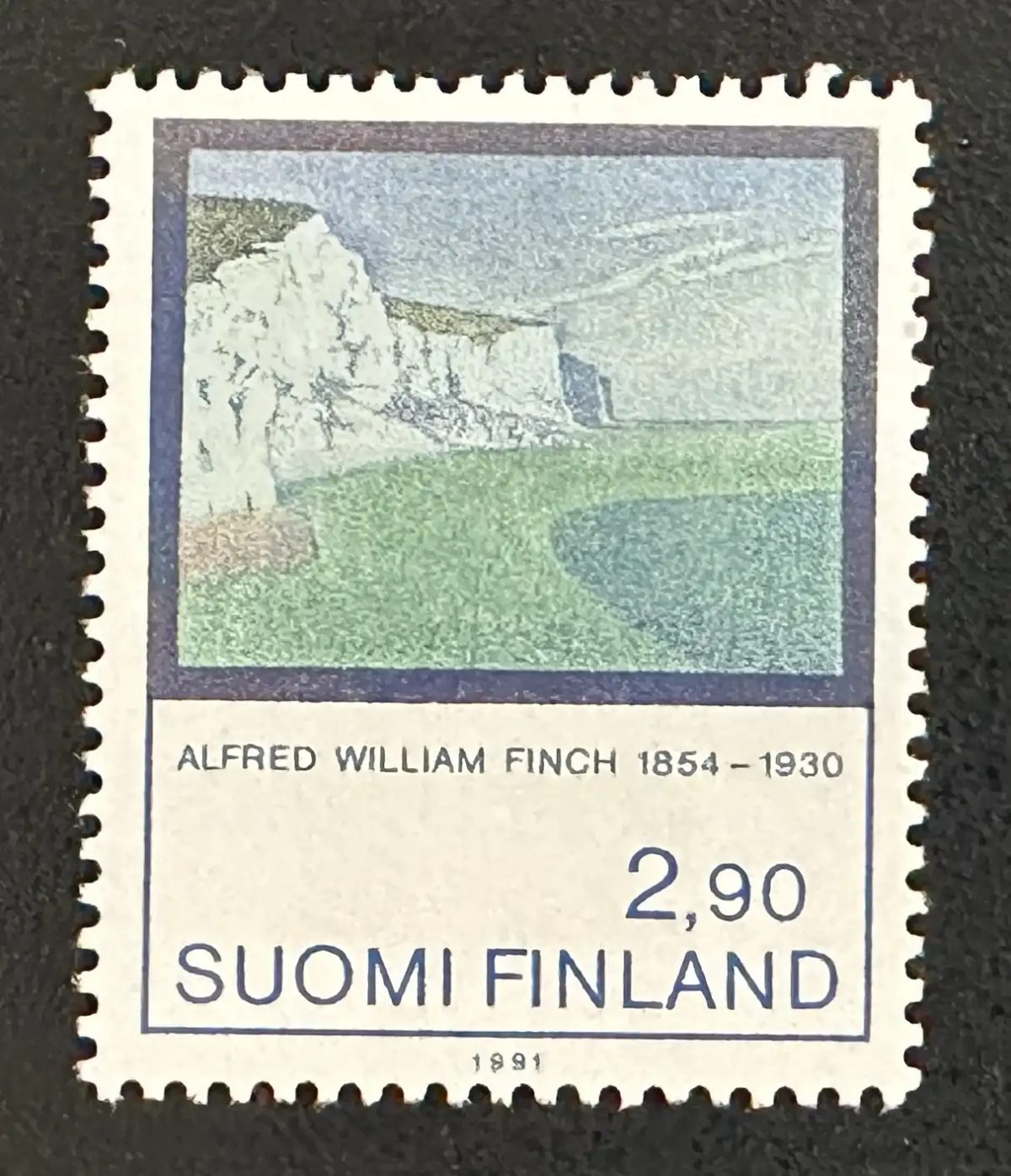 Finland 1991 Mi. 1147 joint issue Alfred William Finch painting