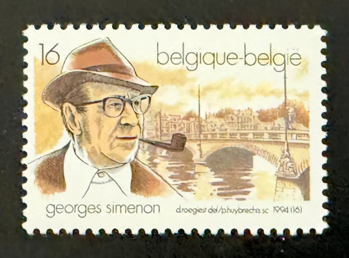 Belgium 1994 Mi. 2631 joint issue Georges Simenon writer Maigret