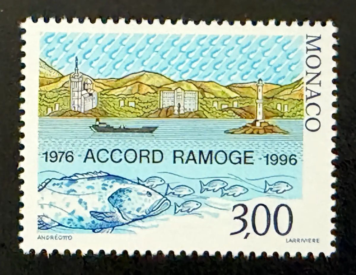 Monaco 1996 Mi. 2299 Gemeinschaftsausgabe RAMOGE Abkommen Mittelmeer Leuchtturm