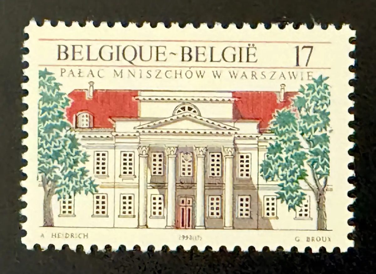 Belgium 1998 Mi. 2834 Joint Issue Mniszech Palace Warsaw Poland