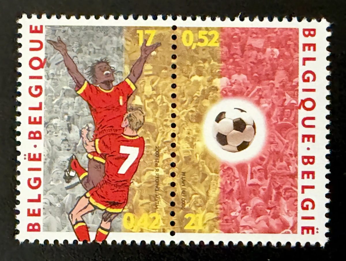 Belgium 2000 Mi. 2943-2944 joint issue football EURO supporters