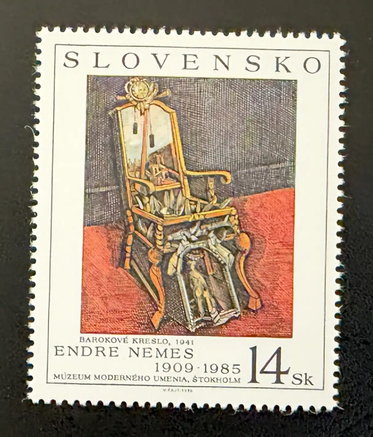Slowakei 1996 Mi. 263 Gemeinschaftsausgabe Endre Nemes Barockmalerei