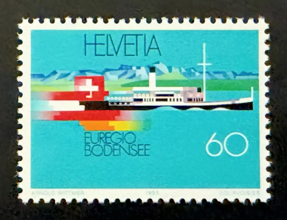 Suisse 1993 Mi. 1501 émission commune Euregio Bodensee bateau lac