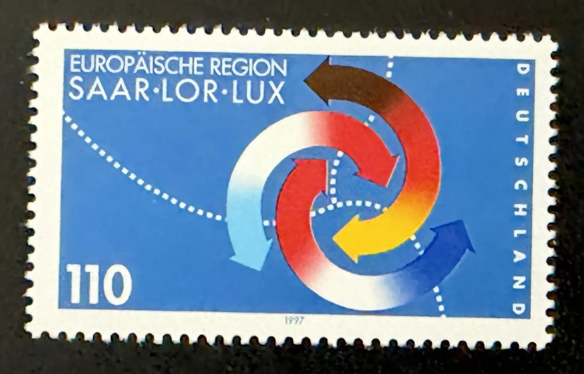 Allemagne 1997 Mi. 1957 émission commune Saar-Lor-Lux région européenne