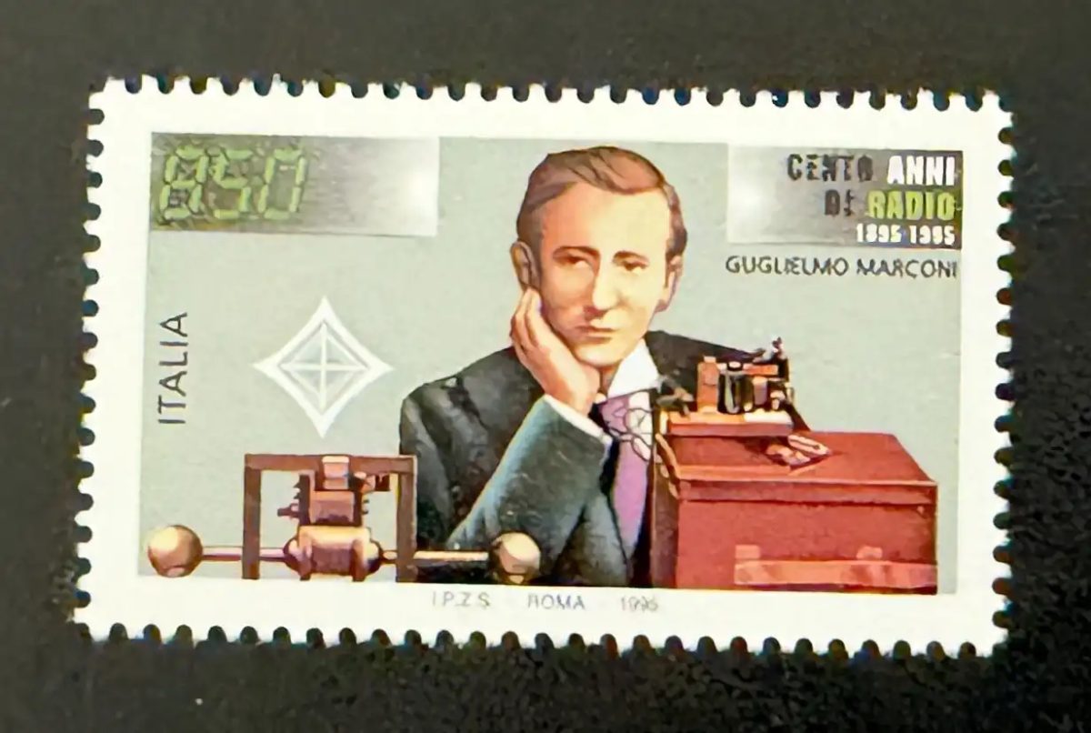 Italie 1995 Mi. 2393 émission commune Guglielmo Marconi centenaire radio