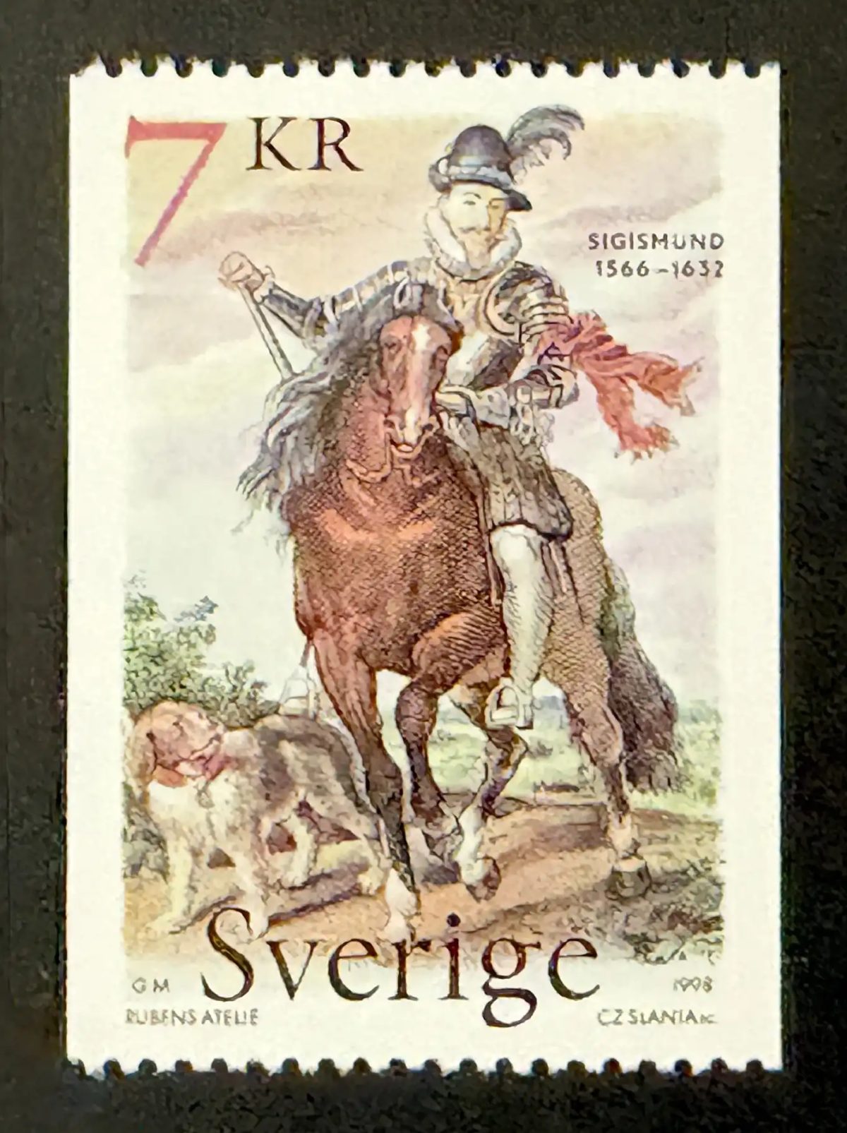 Suède 1998 Mi. 2081 émission commune Sigismund Rubens Slania cheval
