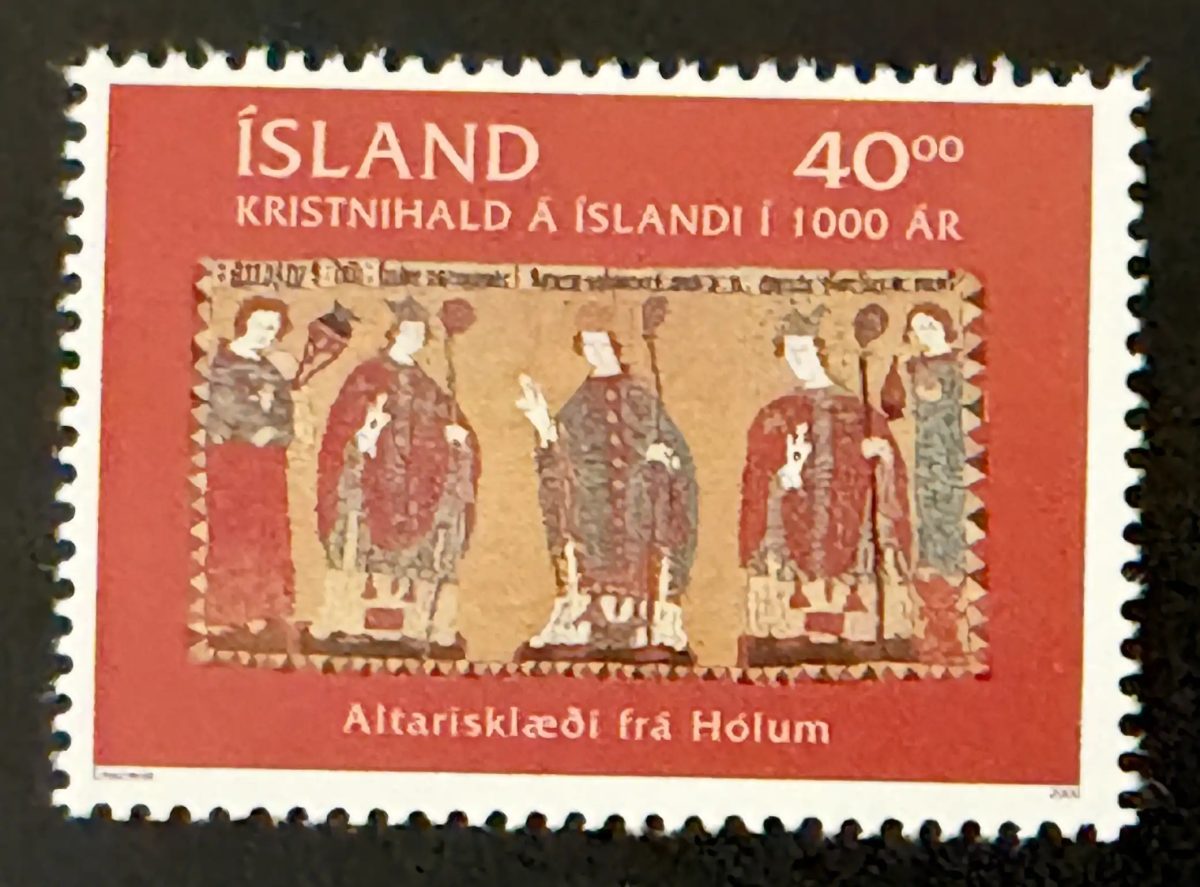 Islande 2000 Mi. 941 émission commune christianisme millénaire Hólar