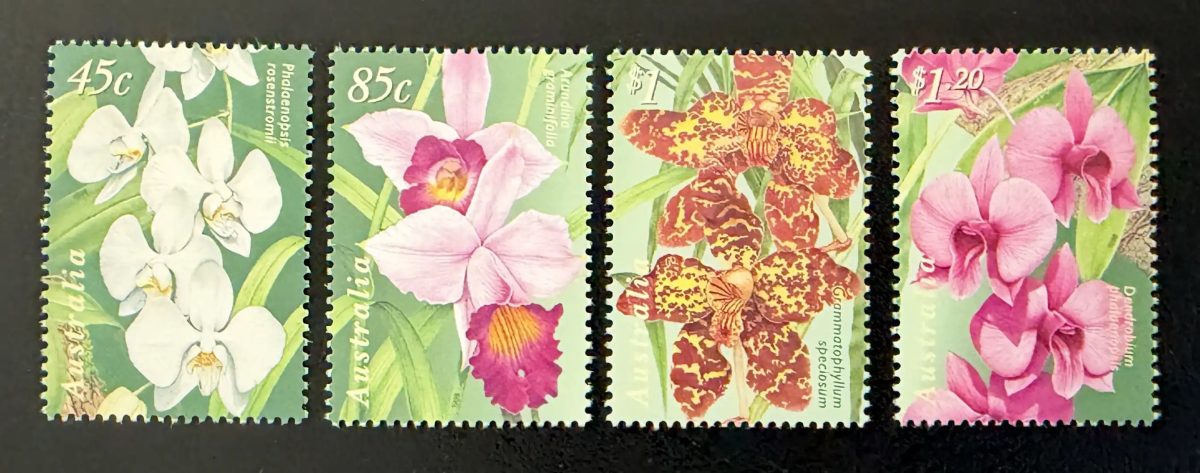 Australie 1998 Mi. 1750-1753 émission commune orchidées flore