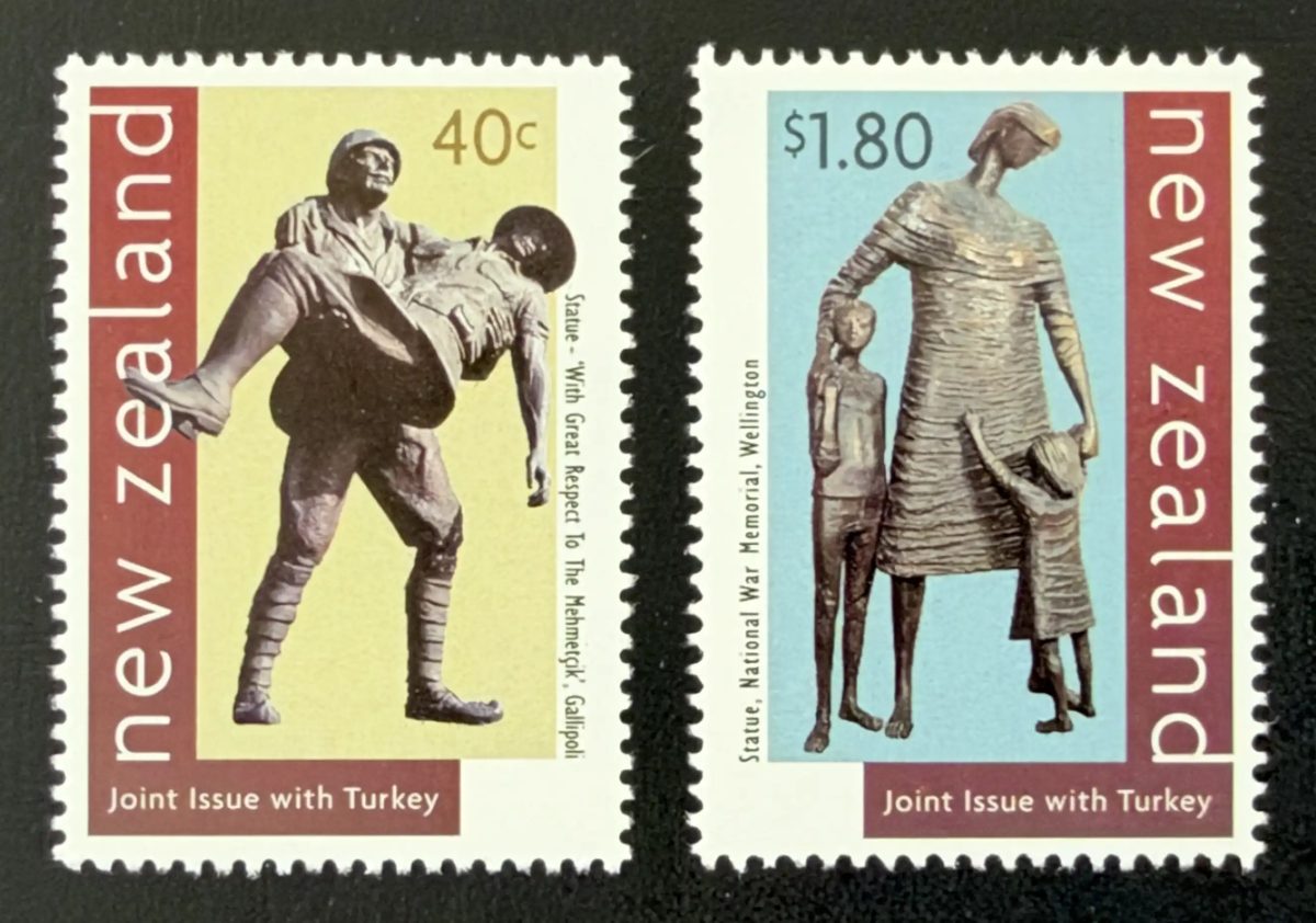 New Zealand 1998 Mi. 1665-1666 joint issue Turkey Gallipoli