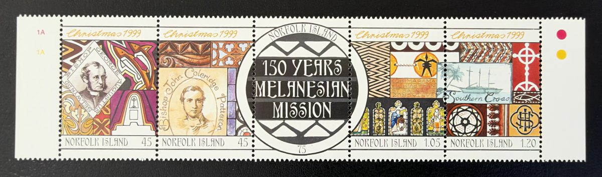 Île Norfolk 1999 Mi. 709-713 émission commune Noël Mission mélanésie